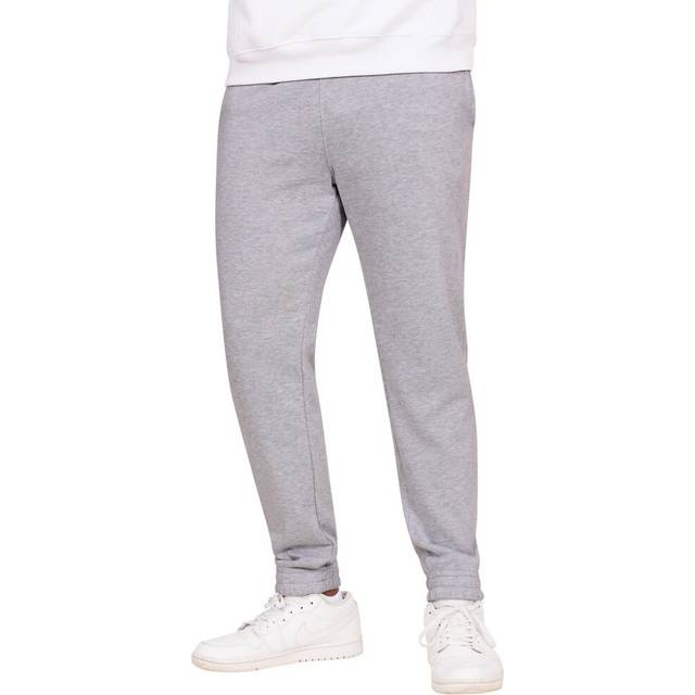 (L, Heather Grey) Casual Classics Unisex Adult Blended Core Ringspun Cotton Tall Jogging Bottoms