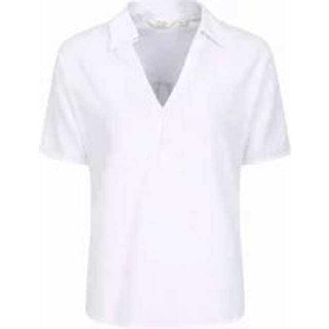 (14 UK, White) Mountain Warehouse Womens/Ladies Breeze II Linen Short-Sleeved Shirt