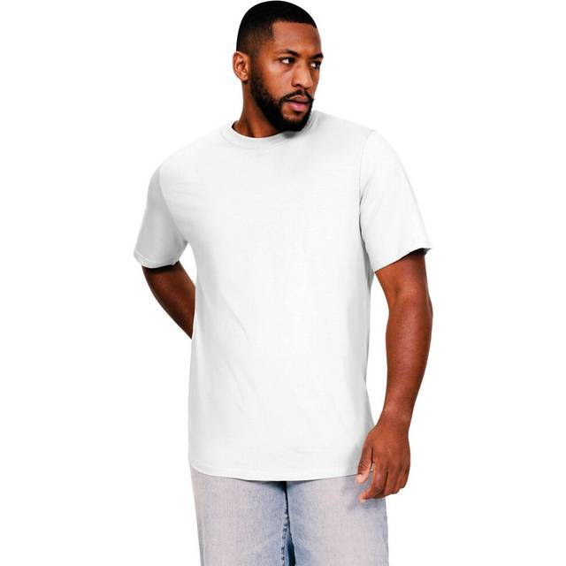 (XL, White) Casual Classics Mens Core Ringspun Cotton Tall T-Shirt