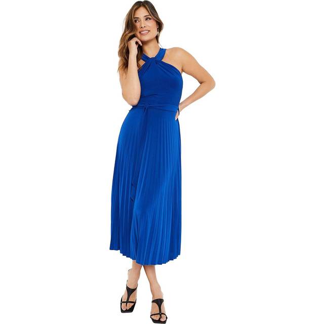 Principles Womens/Ladies Pleated Jersey Halter Neck Maxi Dress 20 UK blue