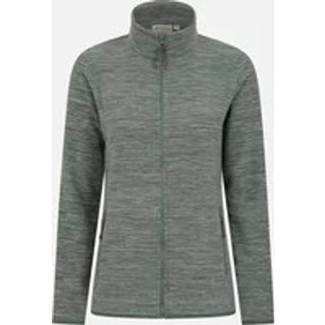 Mountain Warehouse Womens/Ladies Snowdon II Melange Full Zip Fleece Jacket (Khaki Green) - Size 10 UK