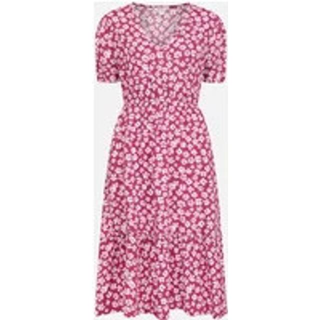 Mountain Warehouse Womens Oasis Tiered Midi Dress - Berry - 10