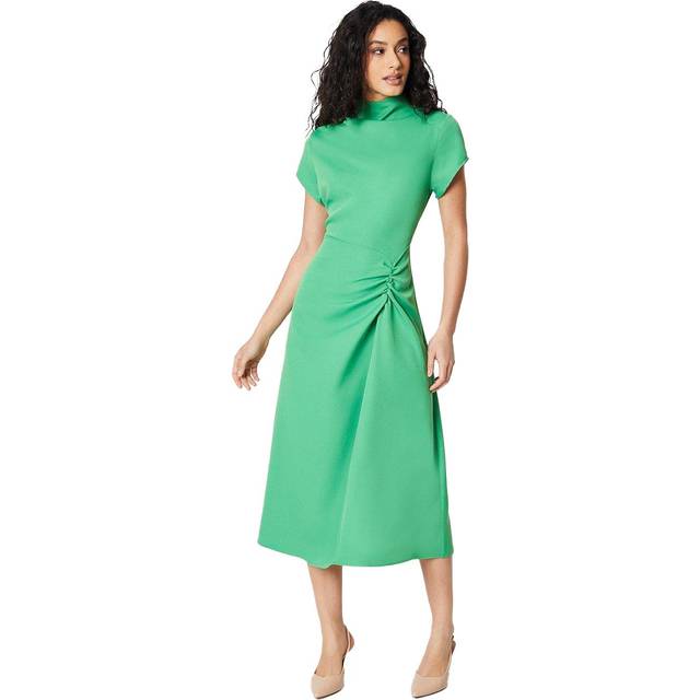 Principles Womens/Ladies Occasion Ruched Side Fitted And Flared Midi Dress 16 UK green