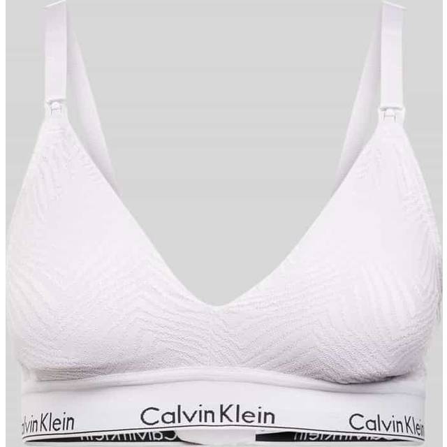 Calvin Klein Maternity - Modern Lace - Lyslilla trekants-bralette-Hvid