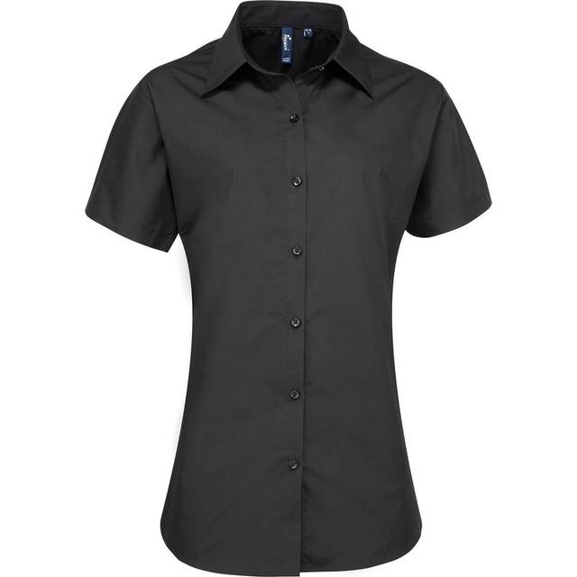 Premier womens/ladies supreme poplin short-sleeved shirt pc7262