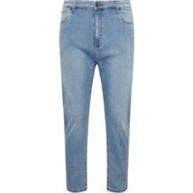Inside Leg Size 30", Waist Size 54 Mens Badrhino Big & Tall Light Blue Stretch Jeans Big & Tall - 30" 54