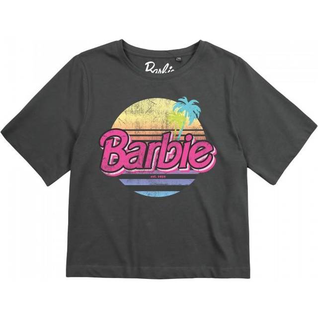 Barbie Womens/Ladies Vacay Boxy Crop T-Shirt