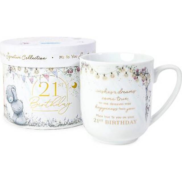 Me to you bear 21st birthday boxed mug