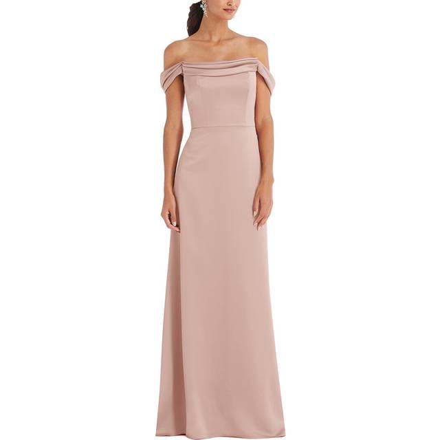 Dessy Collection Off-The-Shoulder Gown