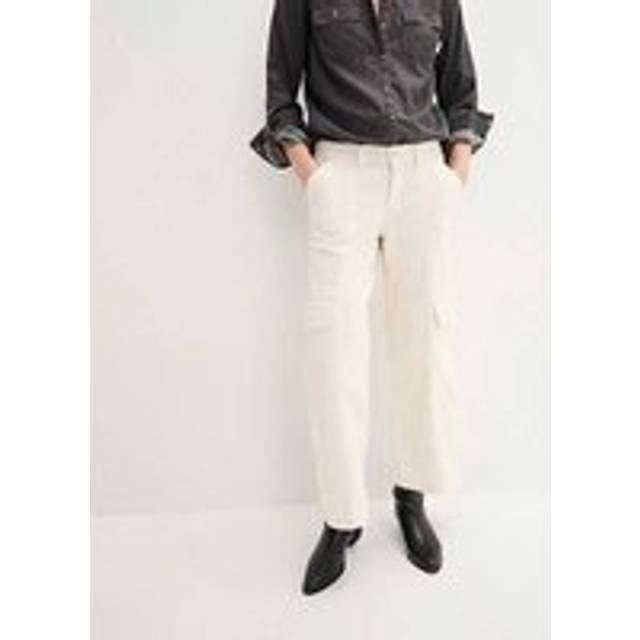 bonprix Cropped Cargo Jeans - Denim
