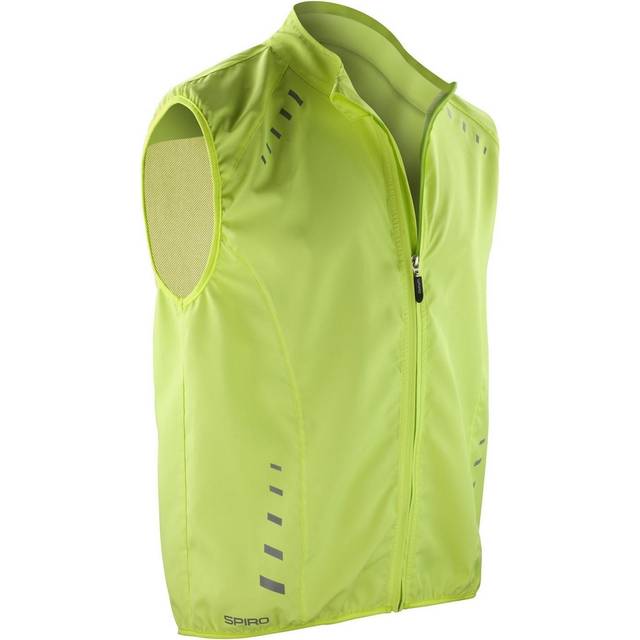 (L, Neon Lime Green) Spiro Mens Bikewear Crosslite Gilet
