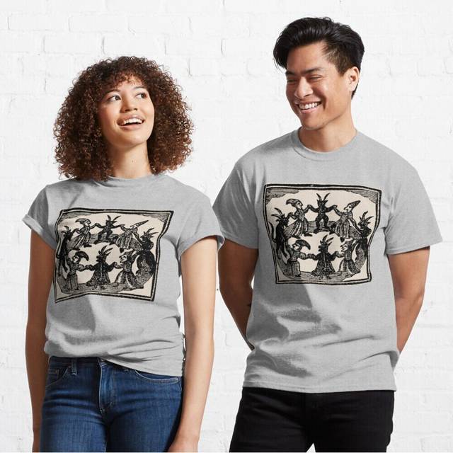 Mens Womens T-shirt Witches Circle Dance Youth Toddler Short Sleeve Tee Tops Boys
