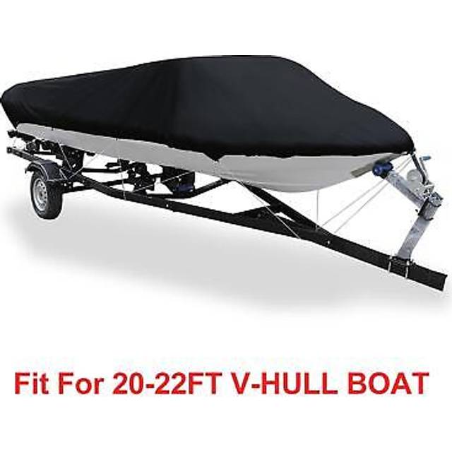 sourcingmap 20-22ft 210D Trailerable Boat Cover Fishing Ski Bass V-shape