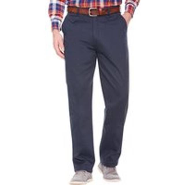 Smart Soft and Comfortable Fleece Lined Chino Trousers - Navy - 40L