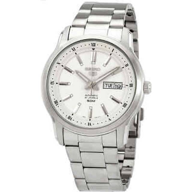 Seiko 5 Automatic White Dial SNKP09 SNKP09K1 SNKP09K Men&#39;s Watch
