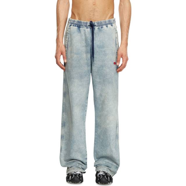 Diesel, Straight Jeans, male, Blue, M, Track Denim Joggers