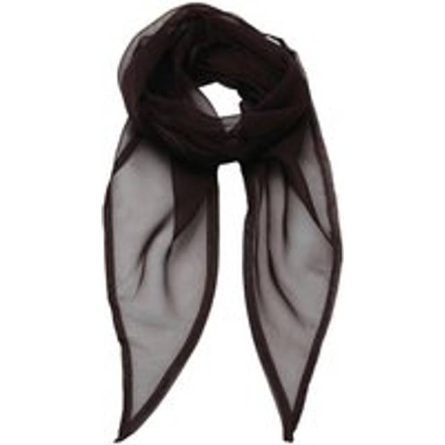 (One Size, Brown) Premier Unisex Adult Colours Chiffon Scarf