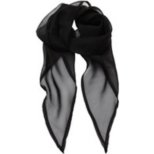 (One Size, Black) Premier Unisex Adult Colours Chiffon Scarf