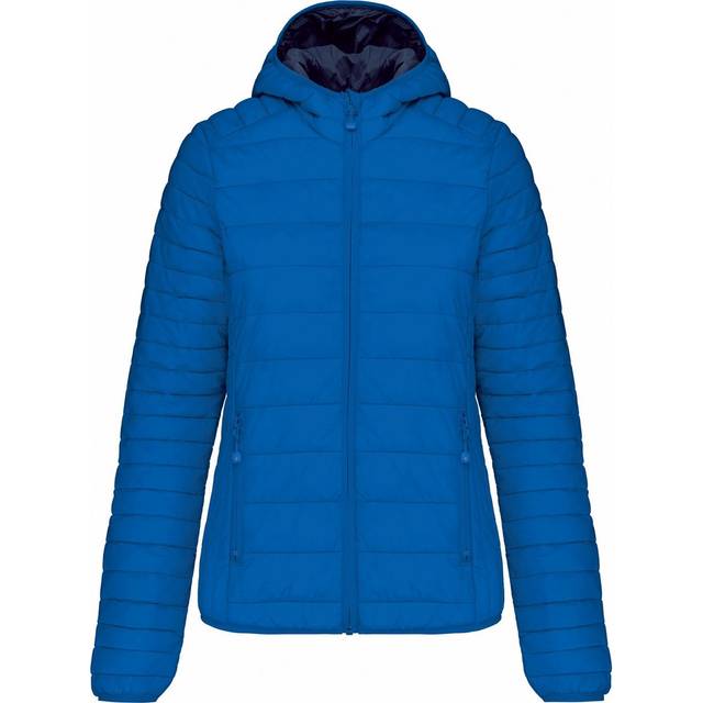 (18 UK, Light Royal Blue) Kariban Womens/Ladies Lightweight Hooded Padded Jacket