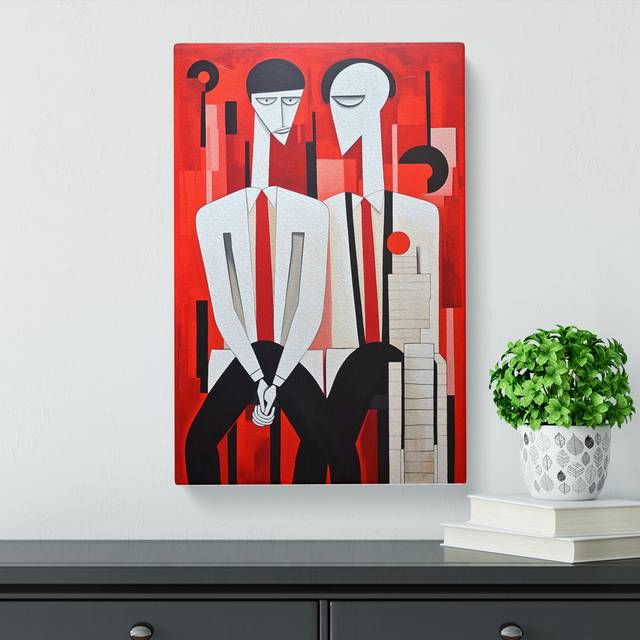 Two Men In Love Informel - Print (50cm H x 35cm W x 3cm D)