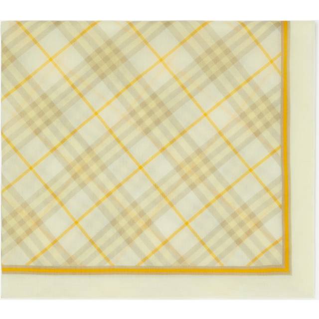 Burberry Check Pattern Cotton Scarf - A (Size 100 x 180 cm)