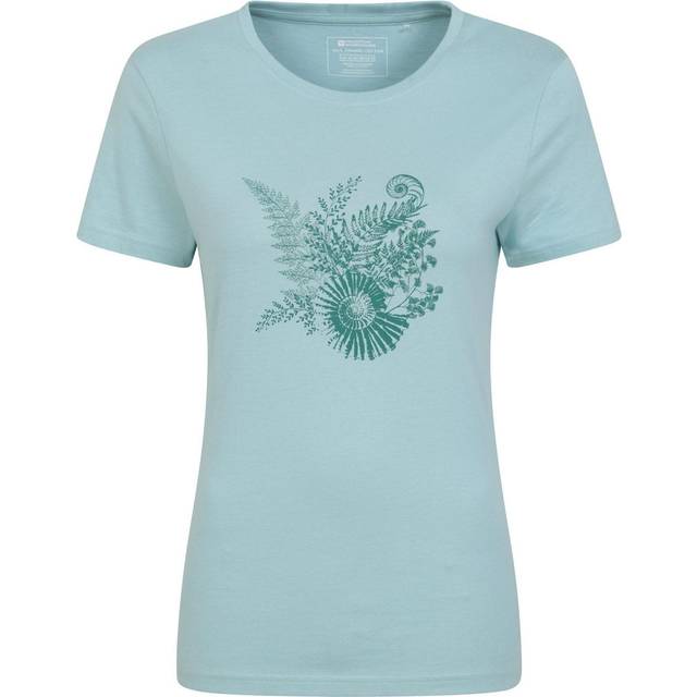 (20 UK, Mint) Mountain Warehouse Womens/Ladies Fern Shell Organic T-Shirt
