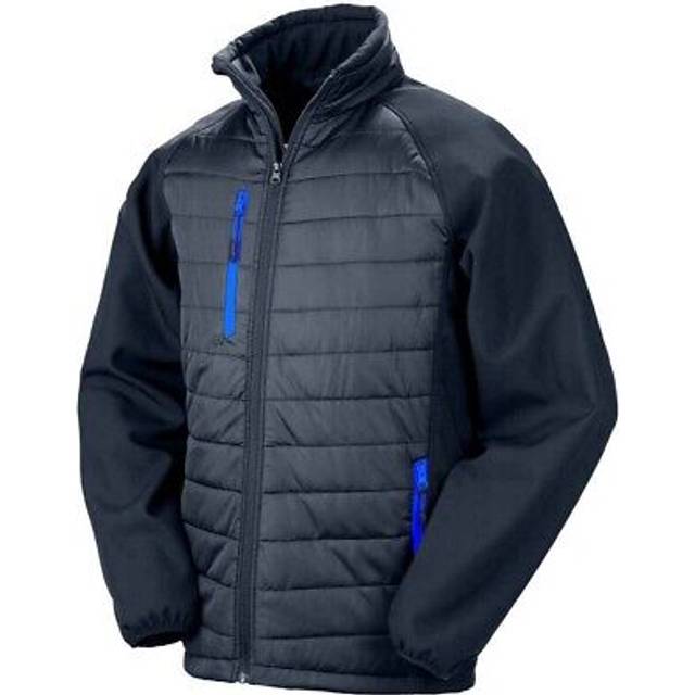 (L, Navy/Royal Blue) Result Genuine Recycled Womens/Ladies Compass Padded Jacket