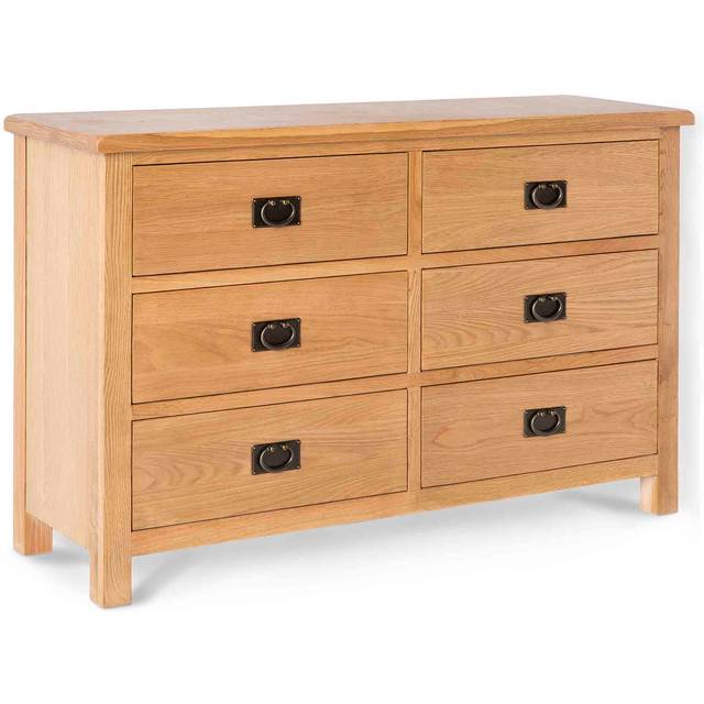 Surrey Oak Large Chest of Drawers | Rustic Waxed Finish | Roseland