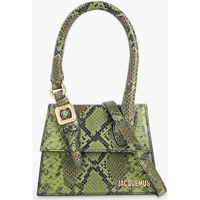 Jacquemus Women's The Medium Chiquito Buckle Bag in Green | Size UNI | 233BA327 (UNI)