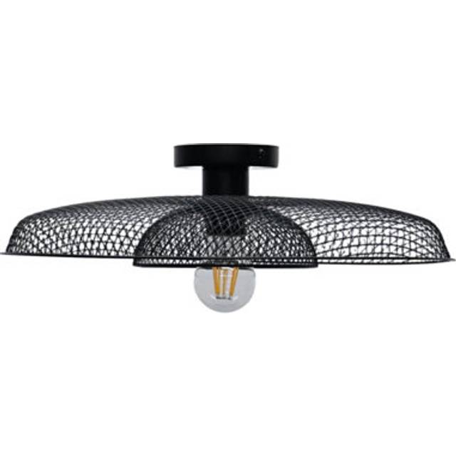 Cassidy - Black Metal Wire Layered Flush Ceiling Light