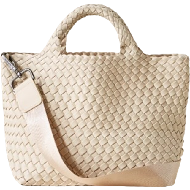 St. Barths Small Tote Bag - Ecru - Founder Sara Naghedi's decade-plus career in fashion design led to the creation of NAGHEDI in 2015. Frustrated with the constant turnover of handbag trends, Sara embarked on a journey to produce timeless collections of classic styles, that will outlast season after season.