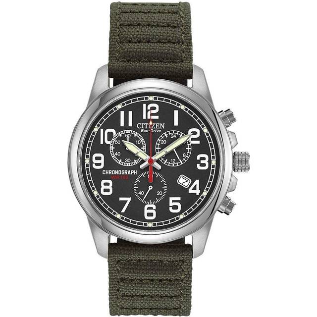 Citizen AT0200-05E Eco-Drive Green Military Strap Watch - W38133