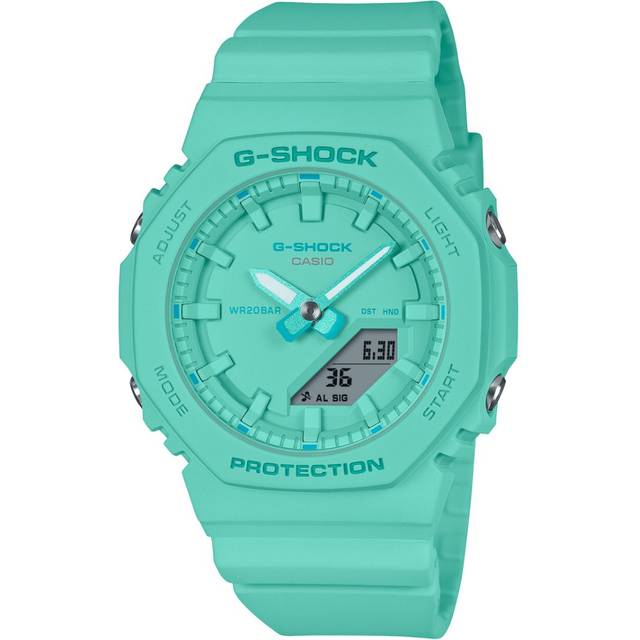 Casio G-Shock One Tone Turquoise Rubber Watch GMA-P2100-2AER - Green