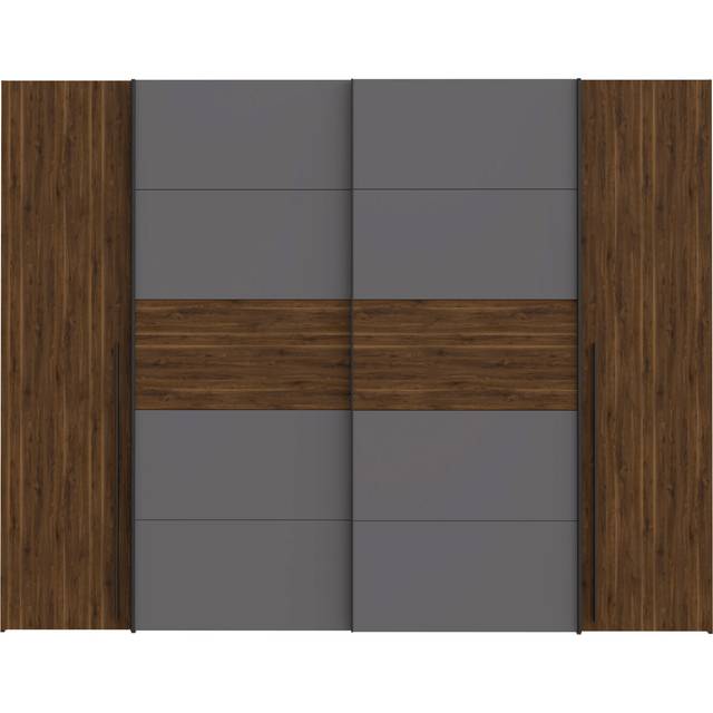 Debarr 4 Door Sliding Wardrobe - Grey (210cm H X 270.3cm W)