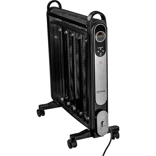 Amos 2000w oil free mica radiator 2 setting thermostat energy efficient heater