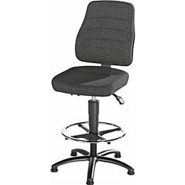 eurokraft pro fabric cover, fabric cover, with floor glides and foot ring - black