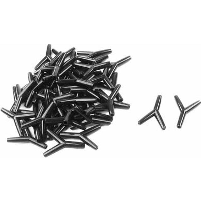Fish tank aquarium plastic air line hose pump tubing connectors black 50 pcs