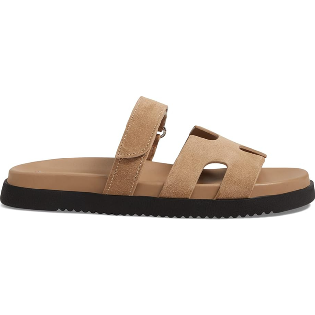 Steve Madden Dam Mayven glidande sandaler, brunrau taupe mocka, 40 EU