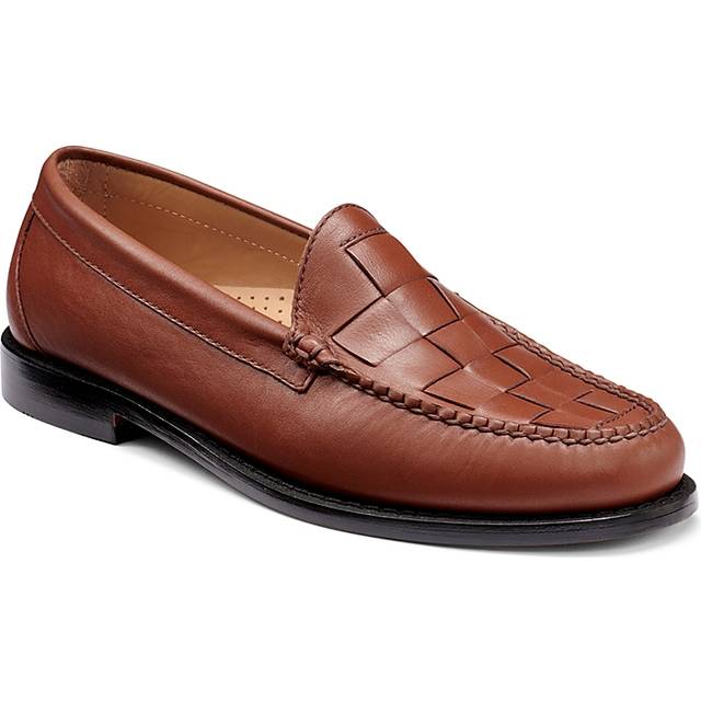 G.H.BASS Men's Larson Venetian Weejuns® Moc Toe Loafers Tan - Size: 10.5 D-Width - 10 1/2 D-Width