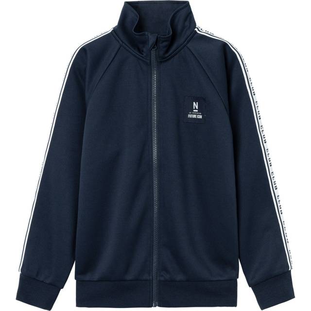 NAME IT Pojkar Nkmjakka Ls Sweat Card Unb sweatshirt, blå, 116