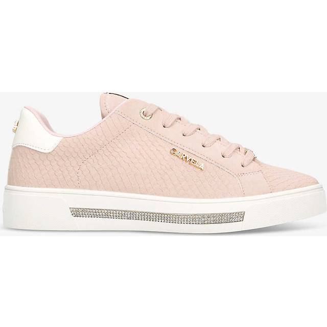 Carvela Diamond Textured Trainers, Light Pink