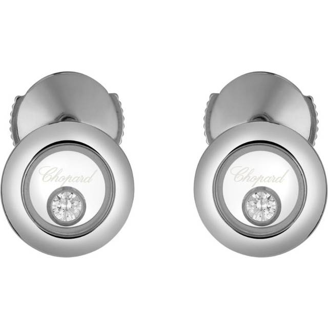 Chopard White Gold And Diamond Happy Diamonds Icons Earrings - One size