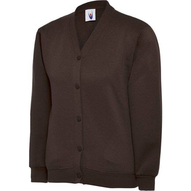 Uneek Childrens Cardigan UC207 Brown Age 5-6 Colour: Brown, Size: Age