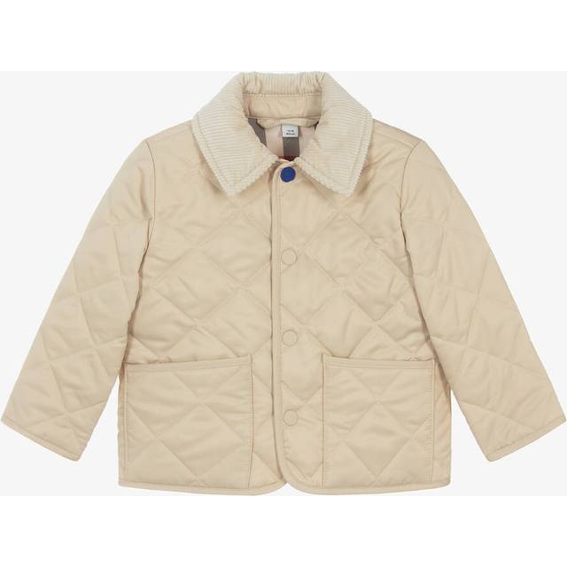 Burberry, Light Jackets, unisex, Beige, 12 M, Pale Stone Junior Clothing Jacket
