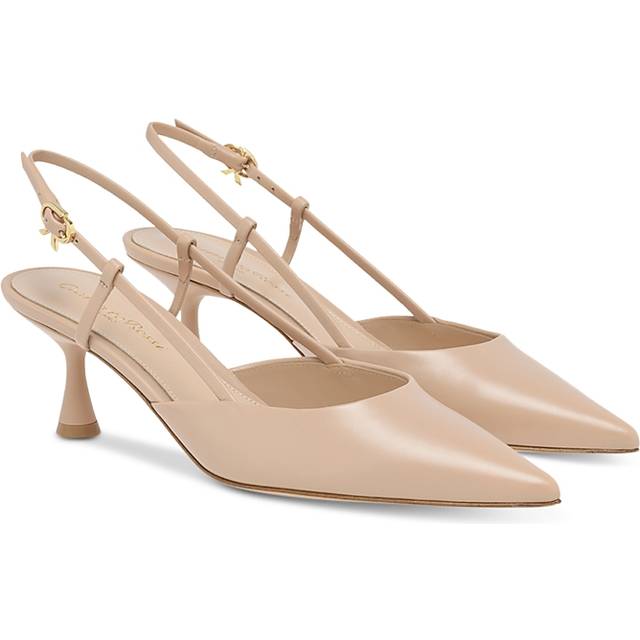 Gianvito Rossi Women's Peach Ascent 55 Slingback Pumps in Pink | Size 36.5 | G95332VIT Color PEAH (36.5)
