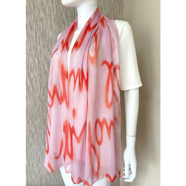 Paul smith spray logo print scarf made in italy
