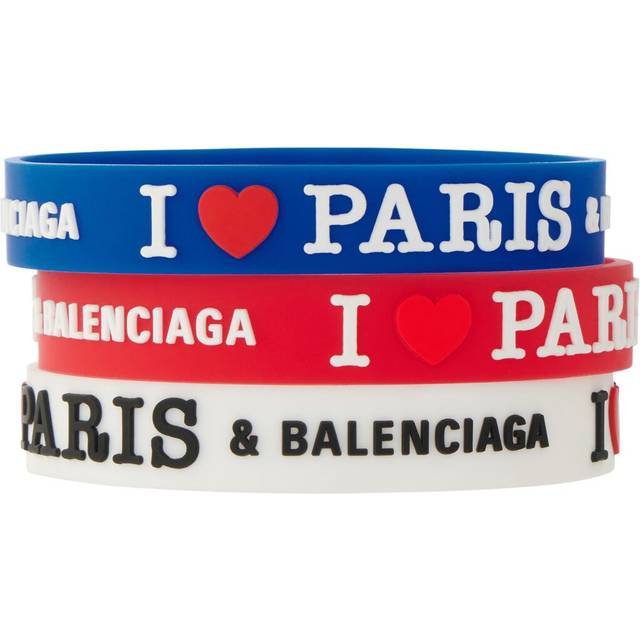 Balenciaga Paris Souvenir Champion Bracelet Set - Blue - Unisex - Silicone