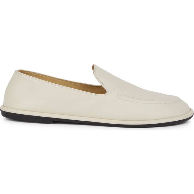 The Row Canal Leather Loafers - Beige - 36