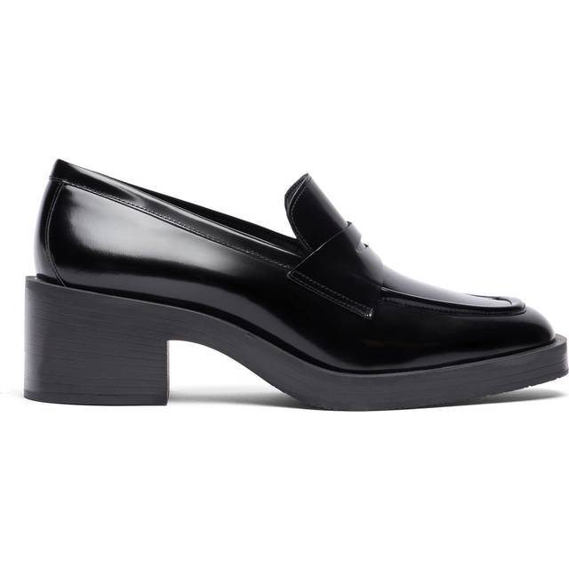 Stuart Weitzman, KAIA 40 LOAFER, Last chance, BLACK WHITE, SPAZZOLATO