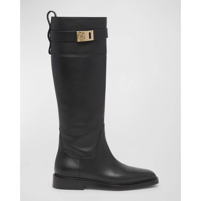 Salvatore Ferragamo, Rain Boots, female, Black, 6 UK, Boots with Gancini Buckle
